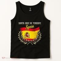 Santa Cruz De Tenerife Spain Flag Spanish City Vacation Tank Top thumb 2