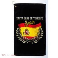Santa Cruz De Tenerife Spain Flag Spanish City Vacation Golf Towel thumb 0