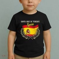 Santa Cruz De Tenerife Spain Flag Spanish City Vacation Toddler T-Shirt thumb 2