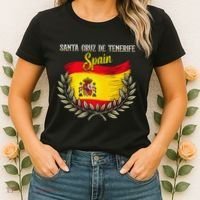 Santa Cruz De Tenerife Spain Flag Spanish City Vacation Women's T-Shirt thumb 2