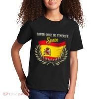 Santa Cruz De Tenerife Spain Flag Spanish City Vacation Kids T-Shirt thumb 2