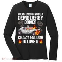 Smashing Cars Demolition Derby Quote For A Demo Derby Driver Women's Long Sleeve Shirt thumb 0