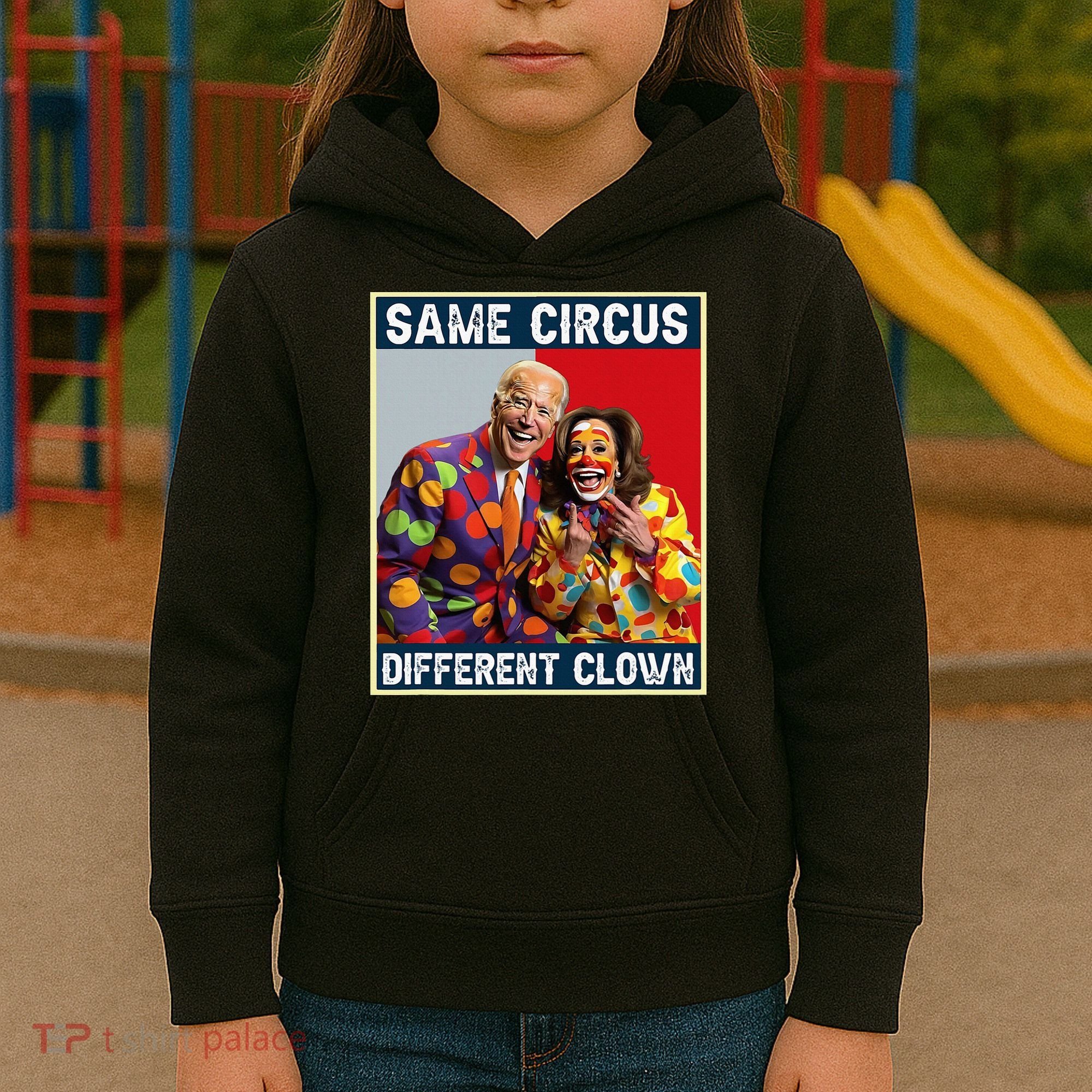 Same Circus Different Clown Kids Hoodie