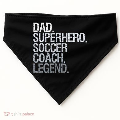Soccer Coach Dad USA-Made Doggie Bandana