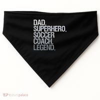 Soccer Coach Dad USA-Made Doggie Bandana thumb 0