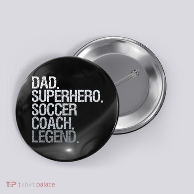 Soccer Coach Dad Button