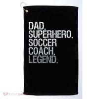 Soccer Coach Dad Golf Towel thumb 0