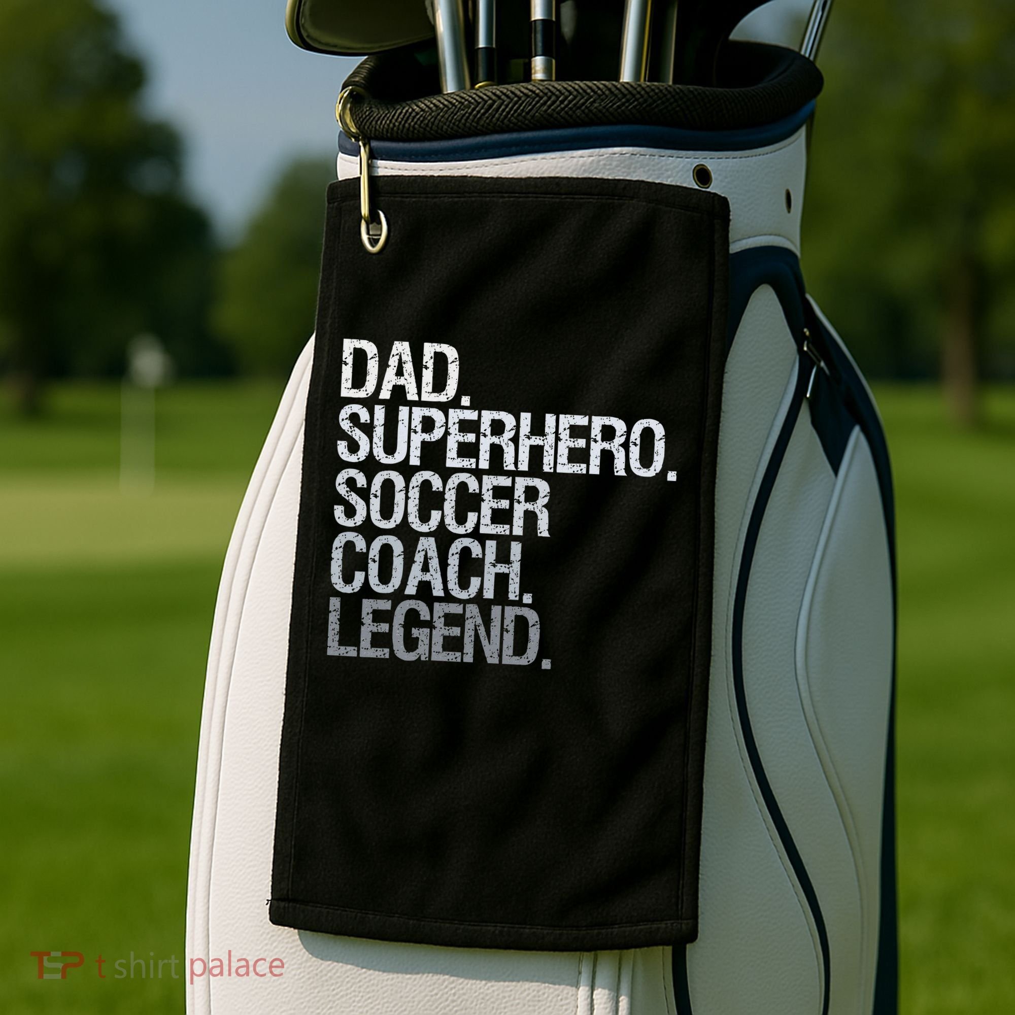 Soccer Coach Dad Golf Towel