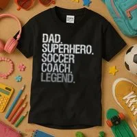 Soccer Coach Dad Kids T-Shirt thumb 3