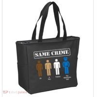 Same Crime Different Time Funny Satirical Tote Bag thumb 2