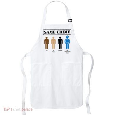 Same Crime Different Time Funny Satirical Apron