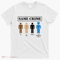 Same Crime Different Time Funny Satirical T-Shirt thumb 0