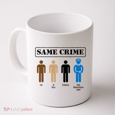 Same Crime Different Time Funny Satirical Coffee Mug