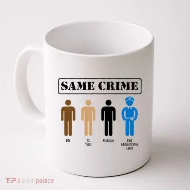 Same Crime Different Time Funny Satirical Coffee Mug