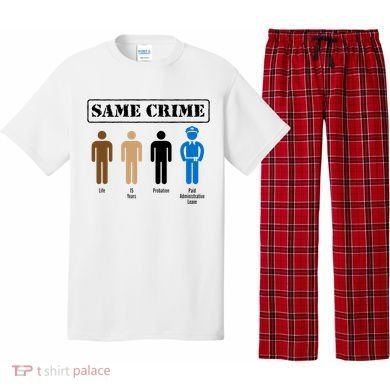 Same Crime Different Time Funny Satirical Pajama Set