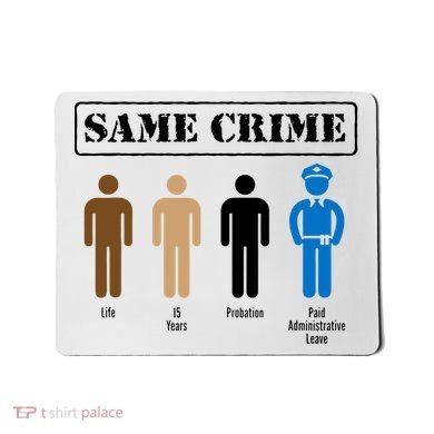 Same Crime Different Time Funny Satirical Mousepad