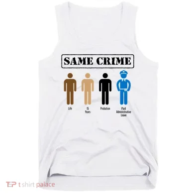 Same Crime Different Time Funny Satirical Tank Top