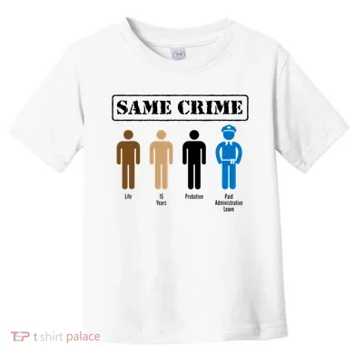 Same Crime Different Time Funny Satirical Toddler T-Shirt