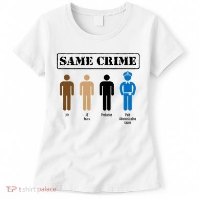 Same Crime Different Time Funny Satirical Women's T-Shirt