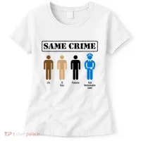 Same Crime Different Time Funny Satirical Women's T-Shirt thumb 0