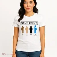 Same Crime Different Time Funny Satirical Women's T-Shirt thumb 4