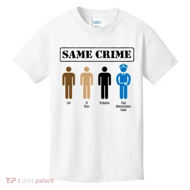 Same Crime Different Time Funny Satirical Kids T-Shirt