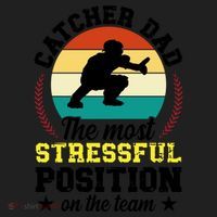 Softball Catcher Dad Funny Dad Of A Softball Catcher Father Meaningful Gift Beanie thumb 2