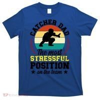 Softball Catcher Dad Funny Dad Of A Softball Catcher Father Meaningful Gift T-Shirt thumb 0