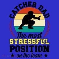 Softball Catcher Dad Funny Dad Of A Softball Catcher Father Meaningful Gift Mousepad thumb 1