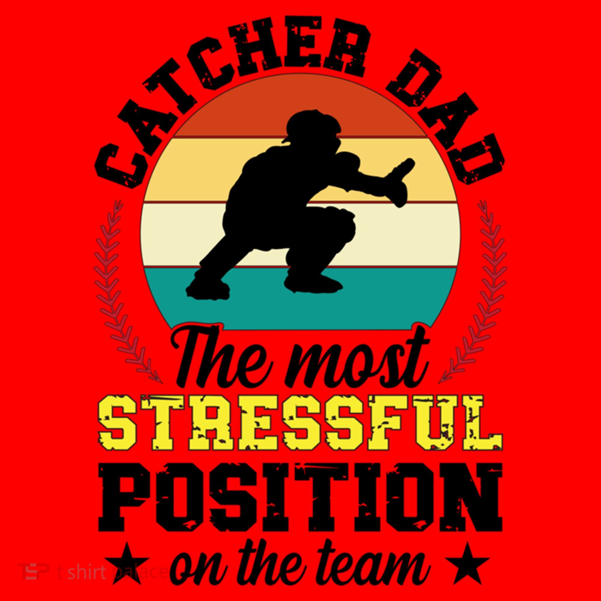 Softball Catcher Dad Funny Dad Of A Softball Catcher Father Meaningful Gift Santa Hat