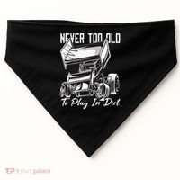 SPRINT CAR DIRT TRACK RACING Play In Dirt USA-Made Doggie Bandana thumb 0