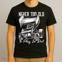 SPRINT CAR DIRT TRACK RACING Play In Dirt T-Shirt thumb 3