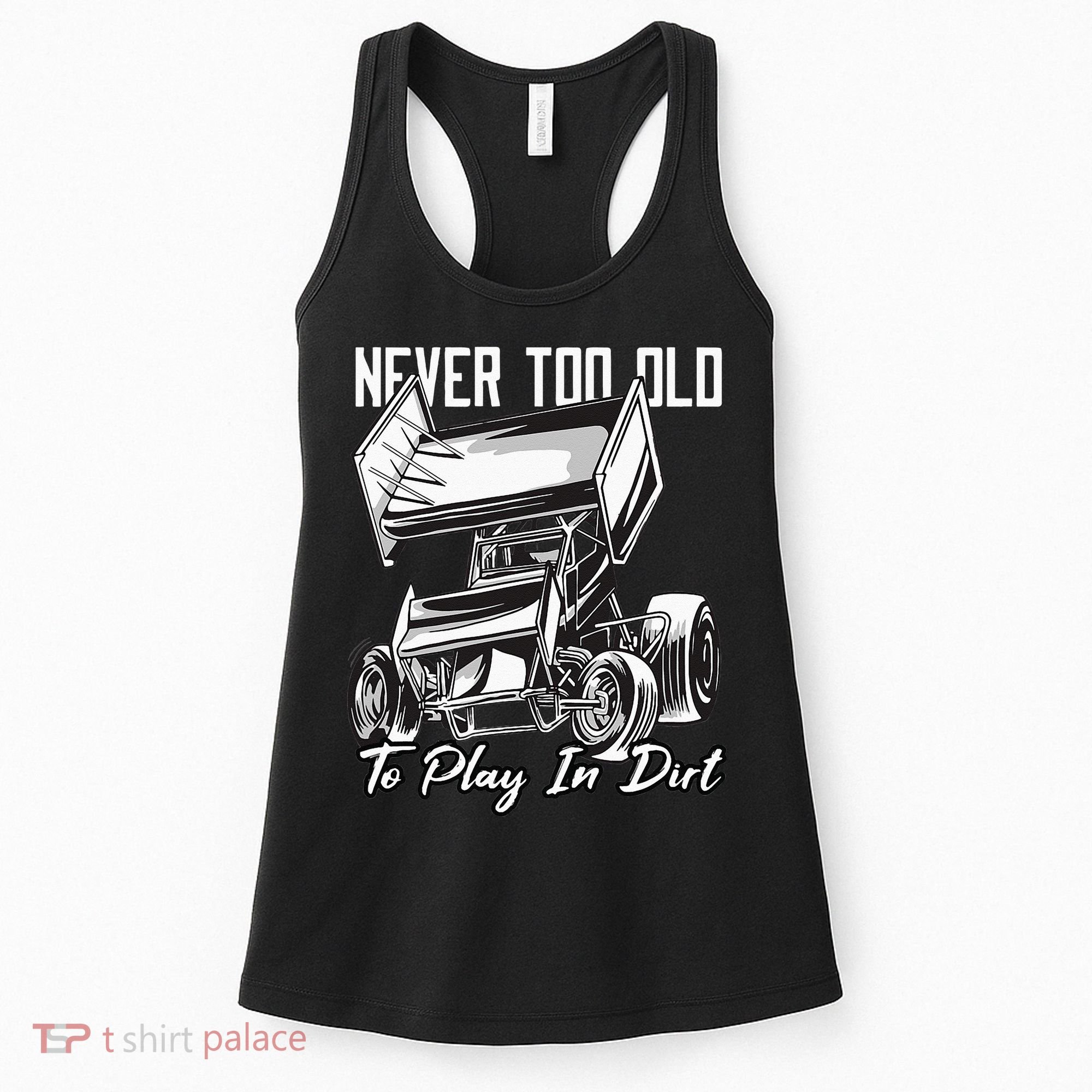 SPRINT CAR DIRT TRACK RACING Play In Dirt Women's Tank Top