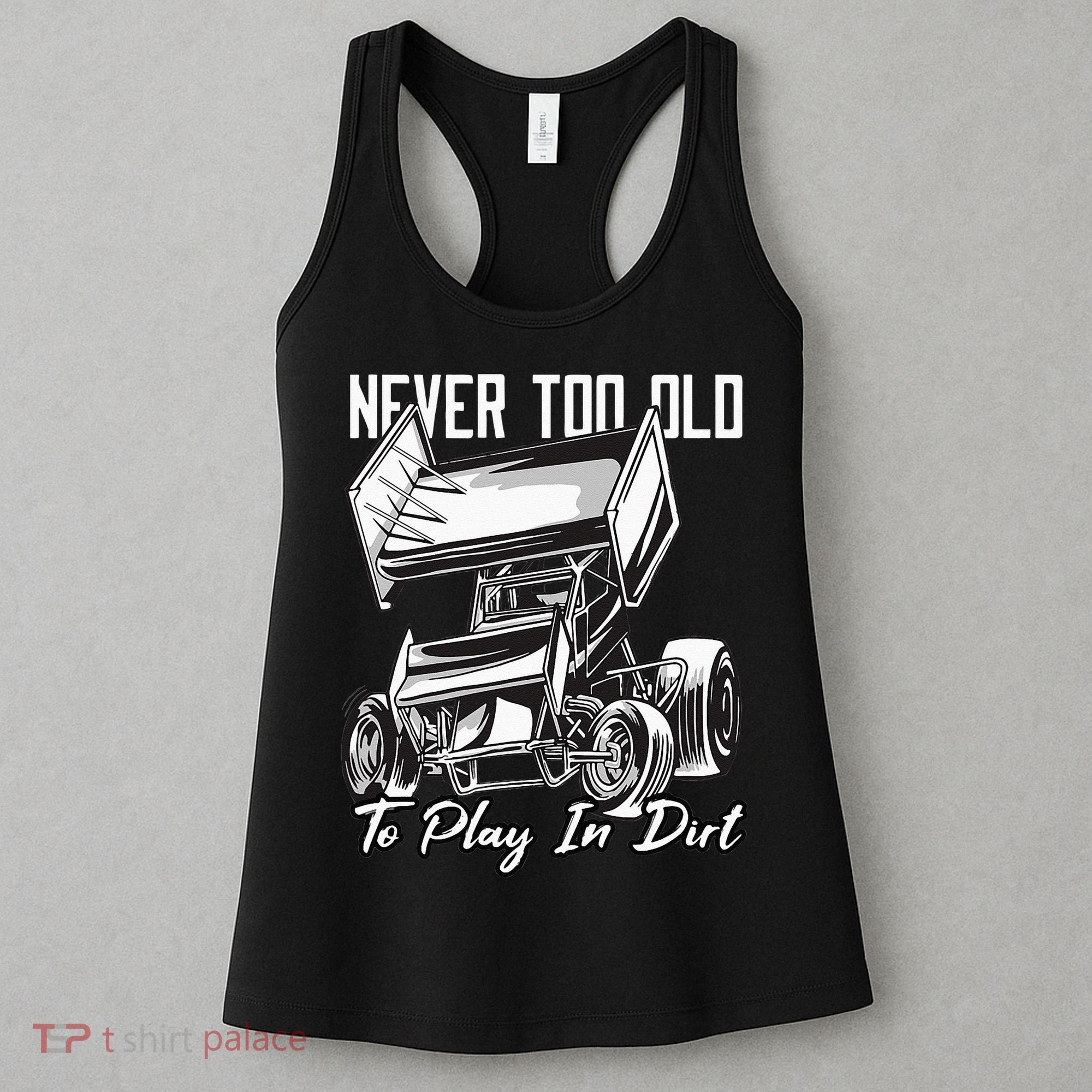 SPRINT CAR DIRT TRACK RACING Play In Dirt Women's Tank Top