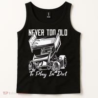 SPRINT CAR DIRT TRACK RACING Play In Dirt Tank Top thumb 2