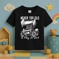 SPRINT CAR DIRT TRACK RACING Play In Dirt Toddler T-Shirt thumb 3
