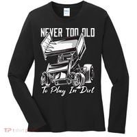 SPRINT CAR DIRT TRACK RACING Play In Dirt Women's Long Sleeve Shirt thumb 0
