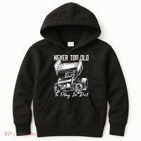 SPRINT CAR DIRT TRACK RACING Play In Dirt Kids Hoodie thumb 0
