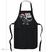 Santa Claws Dinosaur Christmas Apron thumb 0