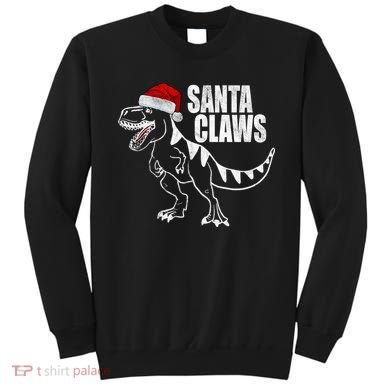 Santa Claws Dinosaur Christmas Sweatshirt