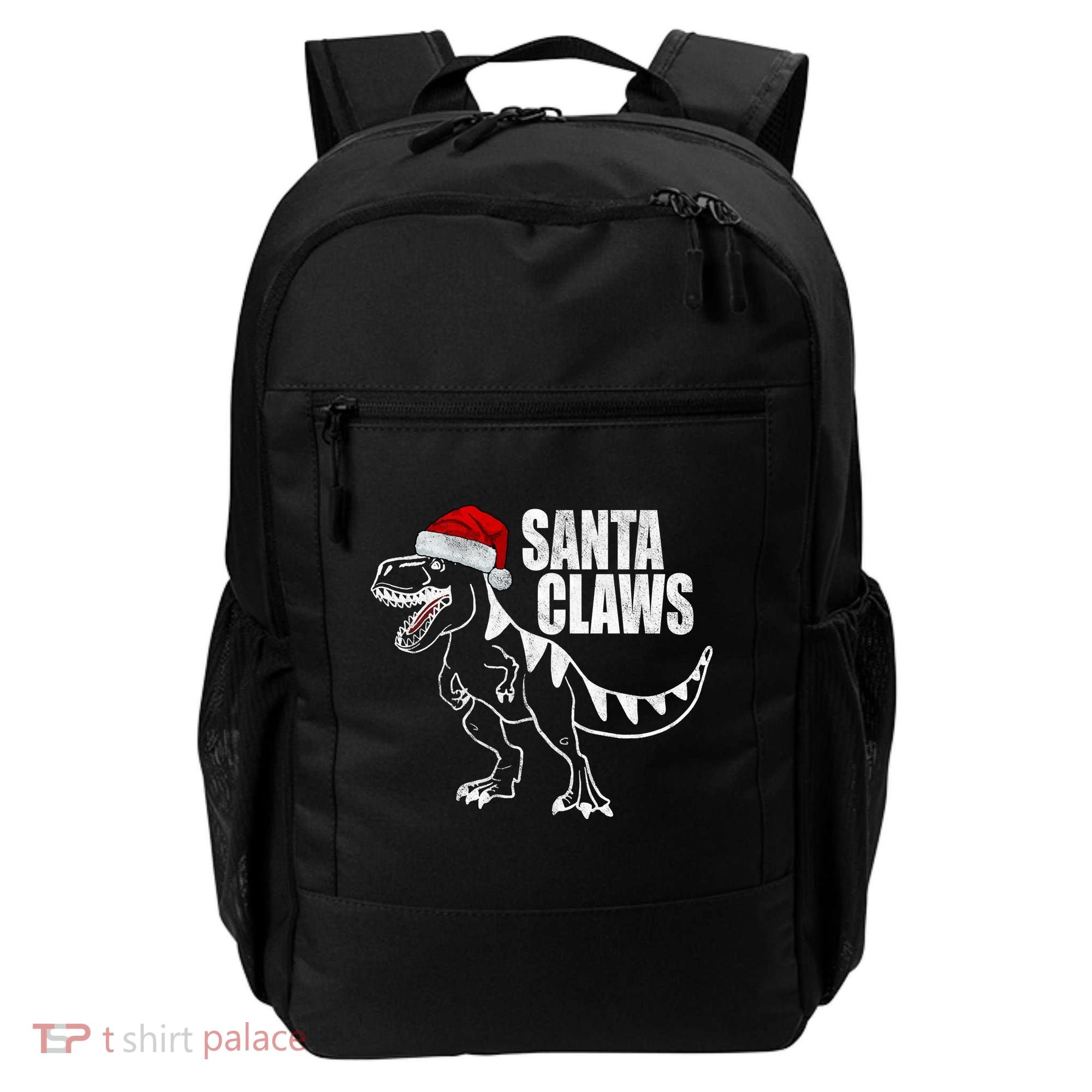 Santa Claws Dinosaur Christmas Backpack