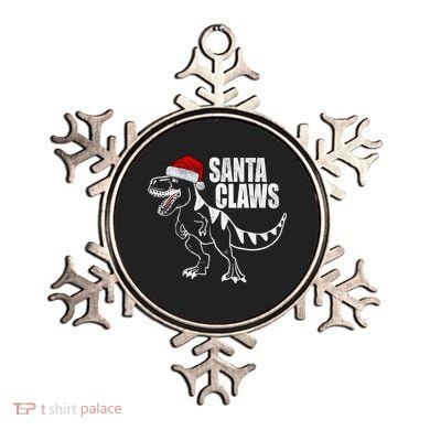 Santa Claws Dinosaur Christmas Ornament