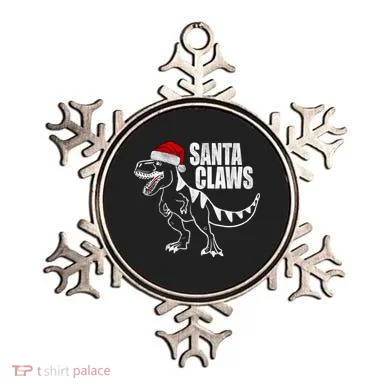 Santa Claws Dinosaur Christmas Ornament