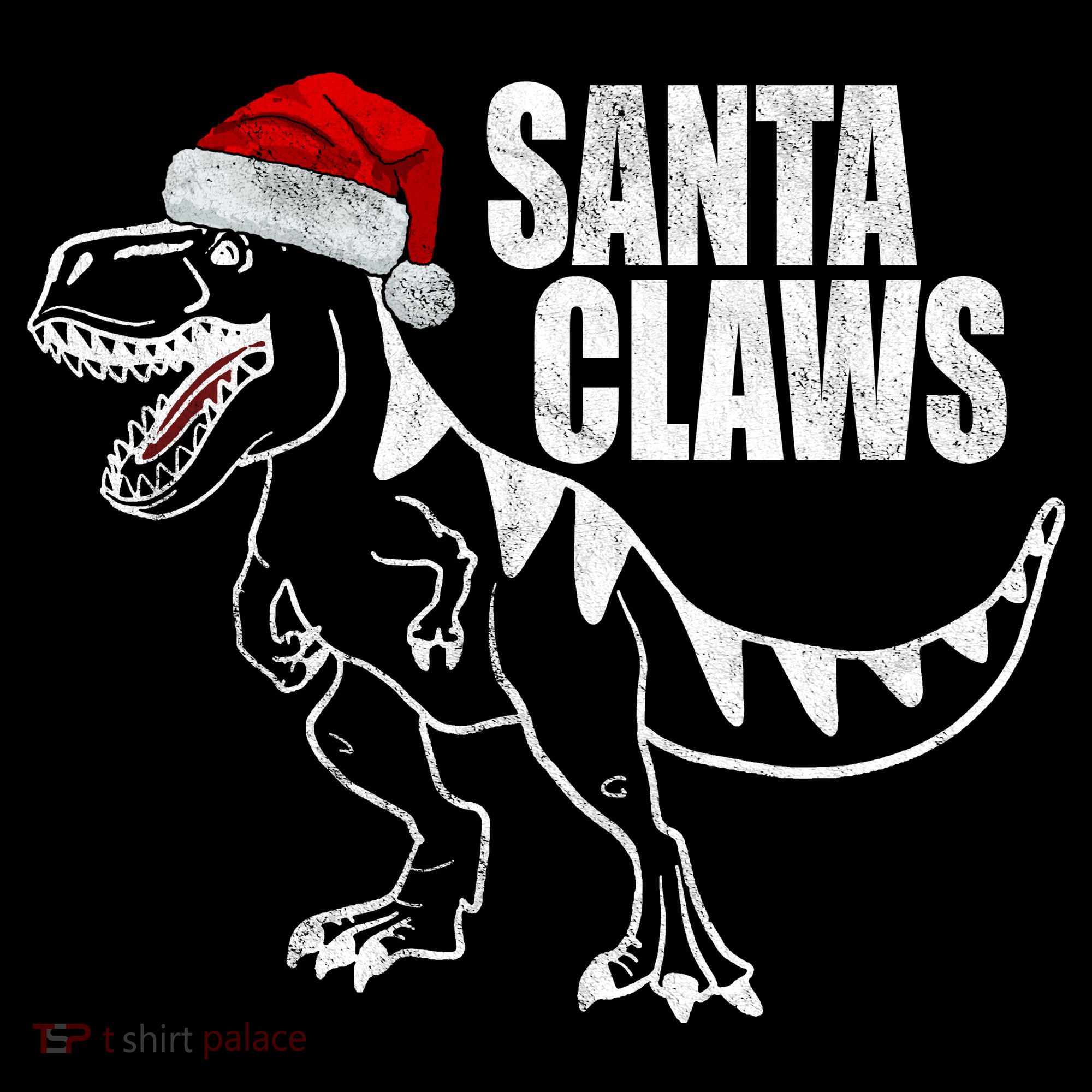 Santa Claws Dinosaur Christmas Women's Long Sleeve Shirt