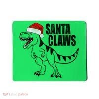 Santa Claws Dinosaur Christmas Mousepad thumb 0