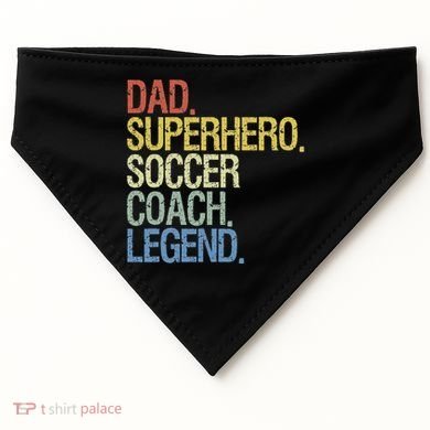 Soccer Coach Dad USA-Made Doggie Bandana