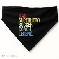 Soccer Coach Dad USA-Made Doggie Bandana thumb 0