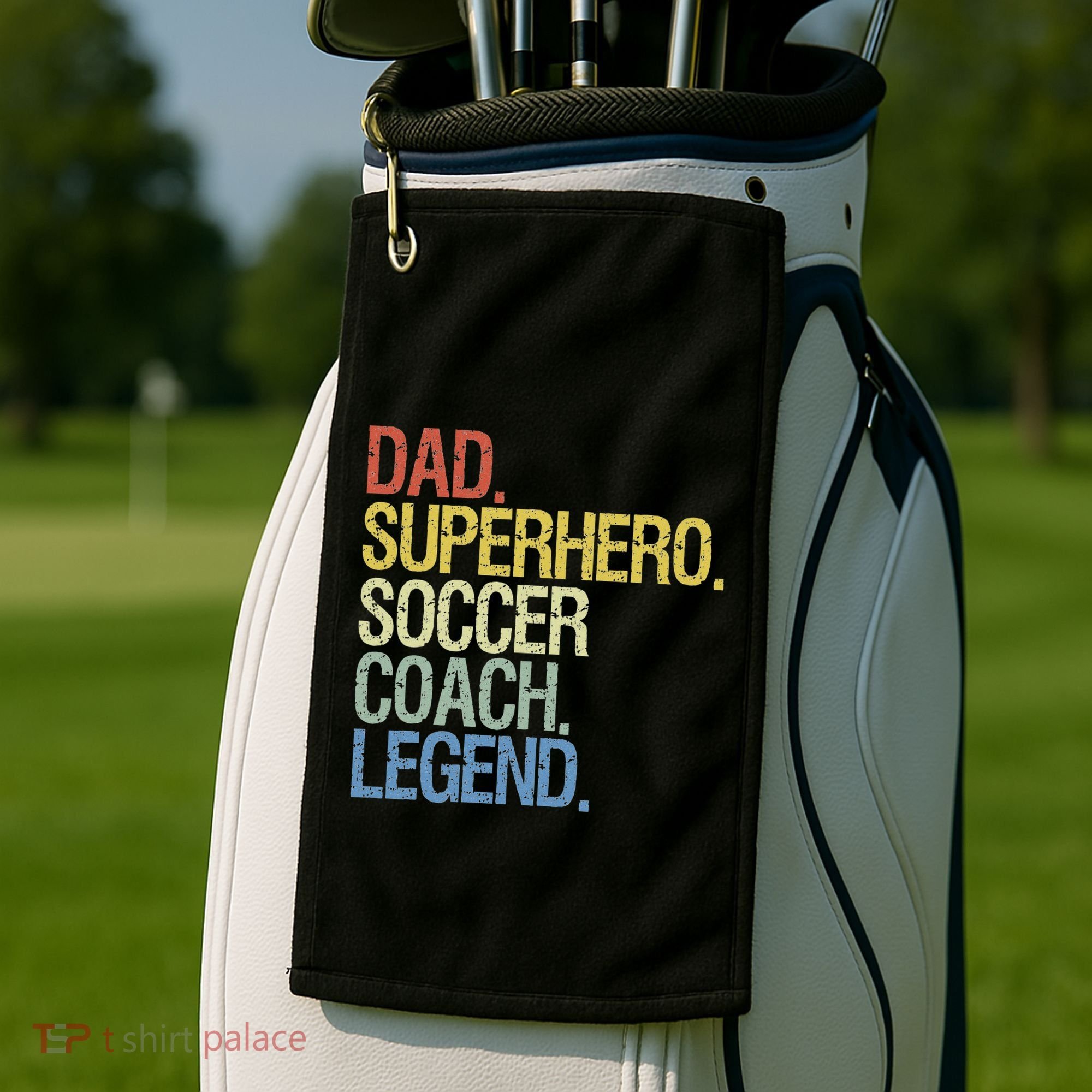 Soccer Coach Dad Golf Towel