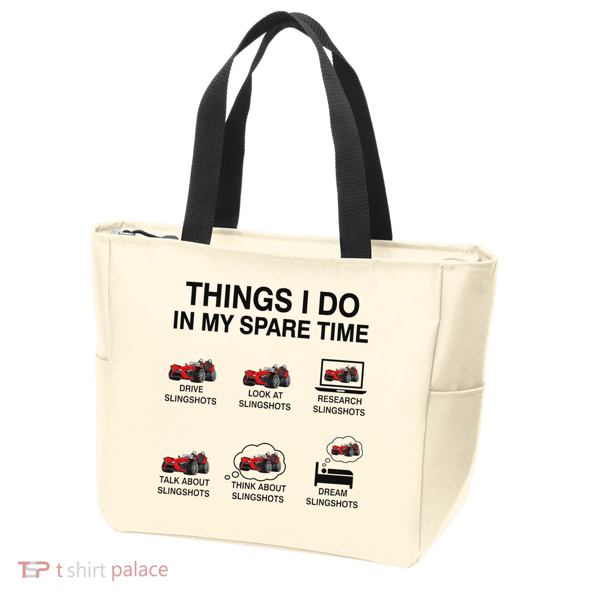 Slingshot Car Drivers 3 Wheeled Car Funny Sling Shot Dad Tote Bag