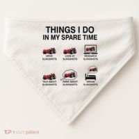 Slingshot Car Drivers 3 Wheeled Car Funny Sling Shot Dad USA-Made Doggie Bandana thumb 0